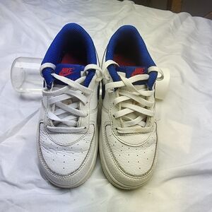 Nike Kids White and Blue Sneakers